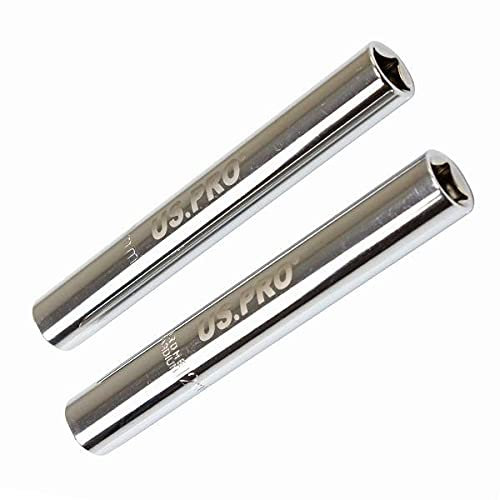 US PRO Tools Douilles de bougie de préchauffage extra profondes 10 mm + 12 mm 6PT 3/8 DR 3647