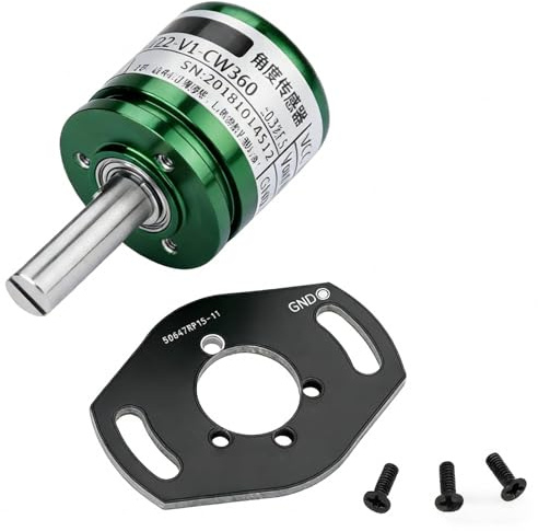 Telituny Hall Sensor Auflösung, Drehbarer Hall Winkelsensor 0-360 Grad 0,088 ° Auflösung Drehwinkelgeber, 12 Bit Rotatable Hall Sensor 0-5V Analogausgang Hall-Effekt-Sensor, für Industrieautomation