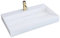 Rea Vasque en conglomérat Goya 70cm Lavabo Salle de Bain 700 x 460 x 100 mm (blanc)