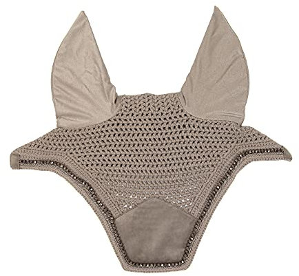 Kentucky Horsewear Wellington Velvet Pearls Fliegenhaube, Größe:Full, Farbe Kentucky Horsewear:beige