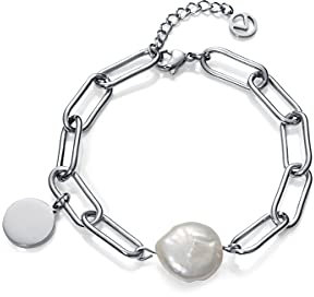 Pulsera Viceroy 1317P01000 Chic acero y perla Mujer