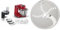Bosch Küchenmaschine MUM Serie 2 MUMS2ER01, Edelstahl-Schüssel 3,8 L, 700 W, rot & Bosch Kartoffelpuffer-Rösti-Scheibe MUZ45KP1, Wendescheibe, spülmaschinengeeignet