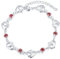 Cosie Lily Cadeau Fete Des Meres Femme, Femme Argent 925 Coeur Bracelet Réglable, Bracelet or Rose, Cadeaux Bijoux pour les Maman Èpouse Petites Amies, pour les Anniversaires pour Noël Valentin
