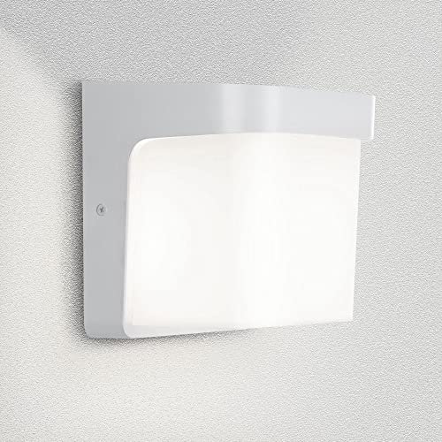 Aussenleuchte Aussenwandleuchte Weiß E27 Fassung für LED geeignet Wandlampe 1703A-WH