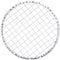 sourcing map 5pcs Round BBQ Grill Net 6.5 Dia Galvanized Iron Barbecue Mesh Mat for Baking Smoking Charcoal Grilling Roasting