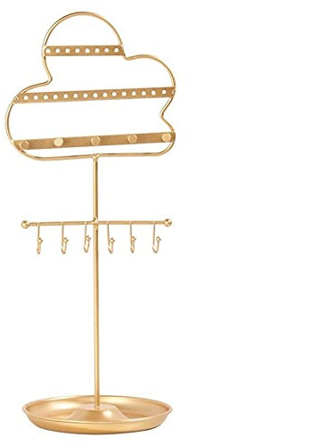 Porte Bijoux Creative Hanging Bijoux Organisateur Or Ferough Fer à repasser Light Light De Luxe Bijoux Portez-la Room de bureau suspendu Pendentif Boucles d'oreilles de stockage Porte Bijoux Présentoi