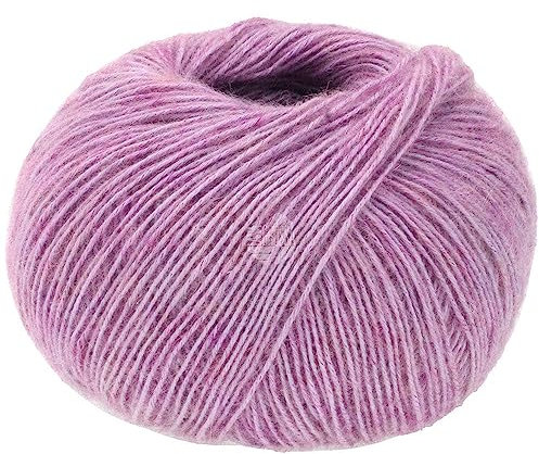 LANA GROSSA Ecopuno | Edle Netzgarnstruktur aus Baumwolle gefüllt mit Merino/Alpaka | Handstrickgarn aus 17% Schurwolle & 11% Alpaka Wolle | 50g Wolle zum Stricken & Häkeln | 215m Garn FB 83