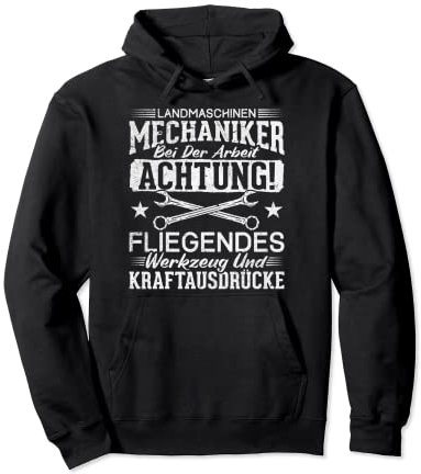 Landmaschinen Mechaniker Werkzeug lustiger Spruch Pullover Hoodie