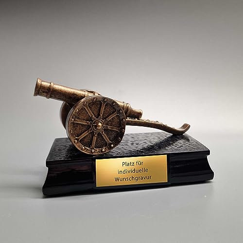 eberin · Fussball-Pokal · Bester Torschütze*in · XS Torkanone · Auszeichnung für die meisten Tore in der Liga/Klasse/Amateurfußball · Fußball Torjäger Pokal mit Wunschtext · Größe 7,5 cm