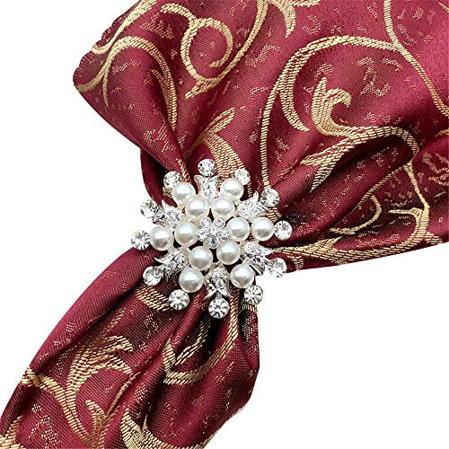 Serviettenringe Antike Serviettenringe 24 Stück für Tischdekoration Partys Hochzeiten Empfänge Catering Services (Farbe: Silber Größe: 4 cm) (Silber 4 cm)