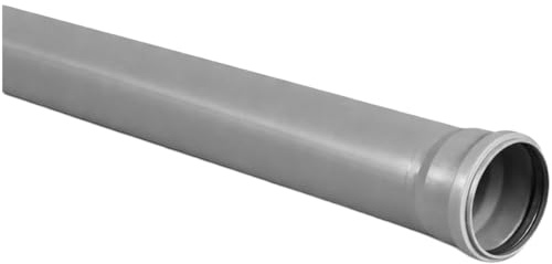 HT Rohr DN 75 x 250 mm grau – PP Abwasserrohr mit Muffe – stoßfest & temperaturbeständig