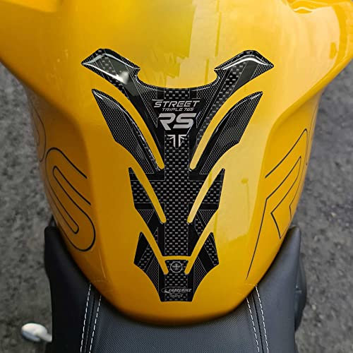 labelbike - 3D Tankpad-Aufkleber aus Kunstharz Motorradtank-Dekoration und Schutz kompatibel mit Triumph Street Triple 765 RS 2023