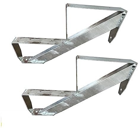 Escalera de madera galvanizada/seleccionable 2 – 6 peldaños (2 peldaños)