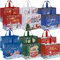 AhfuLife 12 Stück Geschenktüten Weihnachten Groß, Non Woven Weihnachtstaschen Weihnachtstüten Geschenktaschen mit Griffen, Weihnachtsgeschenktüten, Weihnachts Geschenktüten, 40 * 36 * 15CM