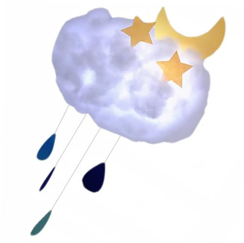 Housoutil 1 Satz Cloud Light Hängende Verzierung Astronautenlampe Wolke Für Die Decke Dekorationen Für Schlafzimmer Geführte Wolke Wolkenlampe Künstliche Wolken Schmücken Drinnen Kunststoff