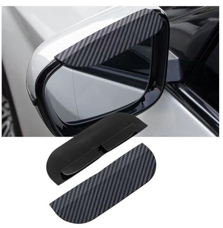 2Stück Auto Rückspiegel Regenschutz, für BMW 1er E81 E82 E87 E88 F20 F21 F40 F52 116i M135i Sonnenschutz selbstklebend Verdicken Sonnenblende Aussen Ersatz Accessoires
