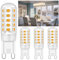Ugvmn G9 LED Lampe Warmweiß 2700K, LED Leuchtmittel GU9 3W Entspricht Ersetzt 40W Halogenlampe, Glühbirne Lampen 400 Lumen, Kein Flackern, Nicht Dimmbar, Enegiesparende Kleine Birne, 4er Pack
