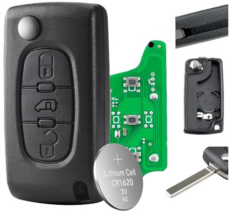 Porte-clés 433 MHz pour Citroën Dispatch pour Peugeot Expert Partner VAN Key Fob Citroen Dispatch Berling ASK ID46 Chip VA2 Blade CE0536