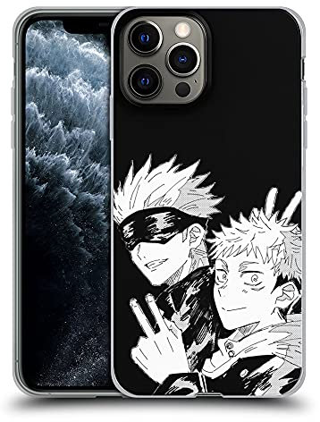 EWINRU Phone Case Gojou Compatible with iPhone 15 14 13 and Itadori Jujutsu 12/13 Pro Max 11 11 Pro Kaisen Yuji 13 XR SE 2022 2020 X Xs 7 Plus 6 6s Plus Transparent