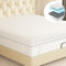 3 Inch Memory Foam Mattress Topper Double Bed - 7.5cm Thick Luxury Orthopedic Mattress Topper with Removable Zipped Washable Cover for Back and Neck Pain,White(Double Size-135x190cm)