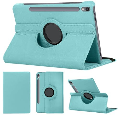 SWEIMEN Étui Rotatif pour Samsung Galaxy Tab S9 Tablette Housse de Protection avec Réveil Automatique Rotation Coque
