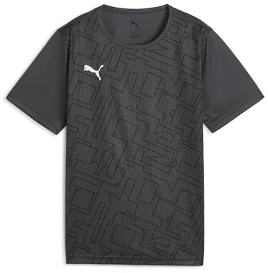 PUMA Jungen Individualrise Graphic Jersey Jr Hemd, Asphalt-puma Black, 140 EU