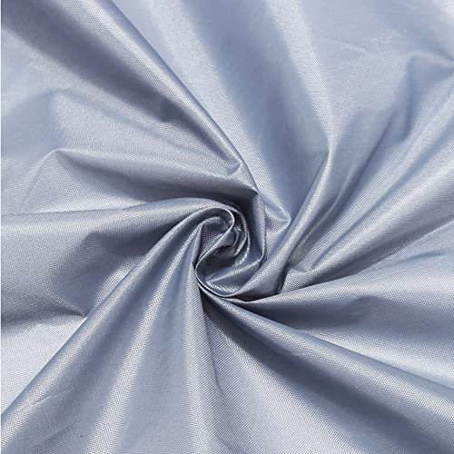 WOLEGM 4 x 5 m, voile d'ombrage rectangulaire, en toile Oxford, imperméable, protection UV, avec kit de fixation avec anneau en D, pour cours extérieures, terrasses, plages, gris