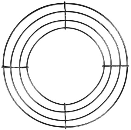 Formas de Corona de Alambre - Aro de Corona de Metal | Marco para Suministros de Manualidades con Corona | Corona de Alambre para Hacer Aros para Adornos de árboles navideños de Invierno | Sum