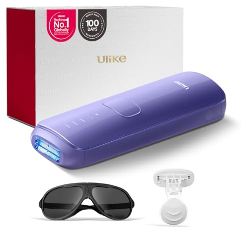 Ulike Air 3 IPL Hair Removal Device for Women Men, Patented Ice Cooling Technology for Painless Hair Remove, for Body, Face, Bikini and Underarms, Alternative to Laser Hair Removal, Purple