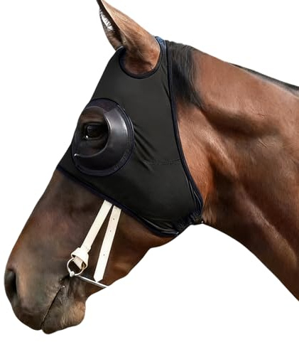 Cache-œil pour cheval - En maille respirante - Pour équitation, compétition en plein air, sports équins