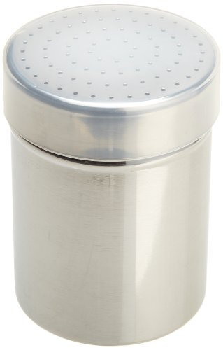 Ateco 1347 - Shaker in acciaio INOX, capacità 4 once 10-ounce, Fine Holes Argento