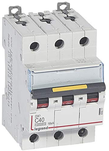 Disjoncteur DX³ 10000-16kA - 3P - 400V~ - 40A - courbe C - 3 modules