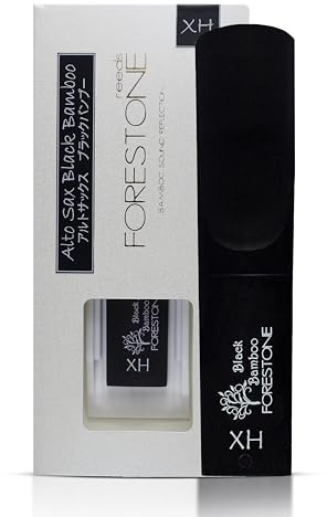 Forestone Bamboo Synthetic Alto Saxophone Reed with Carbon & Bamboo Fiber Blend- French Filed Cut with Dark, Classical Sound Profile - Weather Resistant - Made in Japan -Extra Hard (XH)