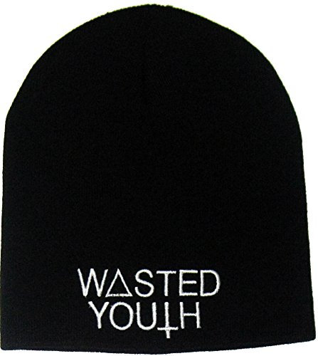 Hat WASTED YOUTH Hardcore Punk Chopper Biker Rocker Winter Knitted Beanie Cap