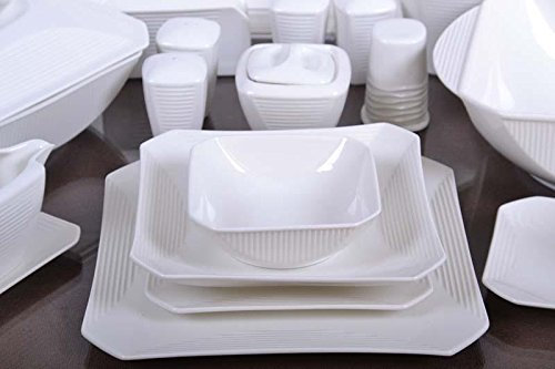 Schillerbach Tafelservice weiss 12 Personen Porzellan Essservice Geschirr Neu