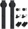 WINSOON Kit de rodillo antiguo negro para sistema de herrajes para puerta corredera de granero (diseño en forma de J)