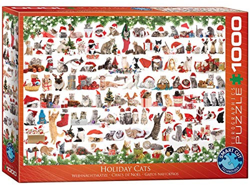 Eurographics 1000 Teile - Weihnachtskatzen