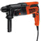 BLACK+DECKER KD885KC-QS Martello Tassellatore e Scalpellatore con Accessori in Valigetta, 550 W, Arancione