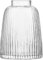 LSA International Pleat Vase, Glass, Clear, Höhe 26 cm