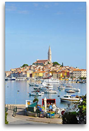 Premium Textil-Leinwand 50 x 75 cm Hoch-Format Erlebe mit mir das entspannte Kroatien, Leinwanddruck von Nadine Büscher