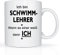 Print-Klex Berufstasse mit Schwimmlehrer Motiv Bedruckt Schwimmlehrer Tasse für Beruf Geschenk Kaffeebecher Geschenktasse Teetasse Arbeitstasse Arbeitsbecher mit Druck 330ml Beruf Tasse