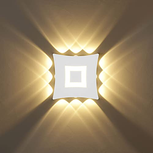 KAWELL 18W Modern Wandleuchte LED Wandlampe Up Down Wasserdicht IP65 Aluminium LED Wandbeleuchtung Innen Außen für Schlafzimmer Wohnzimmer Badezimmer Treppen Flur Korridor Eingang