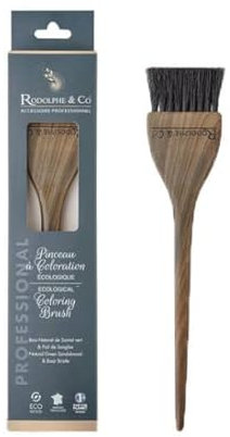 Pinceau de Coloration en Bois Naturel de Santal Vert et Poils de Sanglier - Greenleaf Botanique