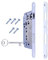 Serratura per Porta Interna a Incasso AGB serie PATENT GRANDE. Entrata 50, Interasse 90. (Fronte 18x238, SCROCCO - CATENACCIO - CHIAVE, CROMATO Opaco)