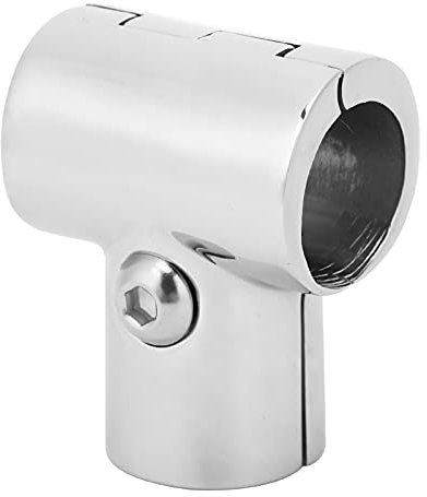 3 Vie per Tubo Tondo per Aggancio, Connettore a T in Acciaio Inossidabile, Connettore Diviso a 3 Vie Accessori di Collegamento per Tubi Lucidati Raccordi Hardware per Tubi per Yacht(25mm)