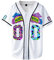 90er Jahre Outfit für Herren Bel Air 88 Baseball Trikot für Herren 90er Jahre Urban Theme Party Hip Hop Mode Blusen für Club und Pub, Bevel White 00, Klein