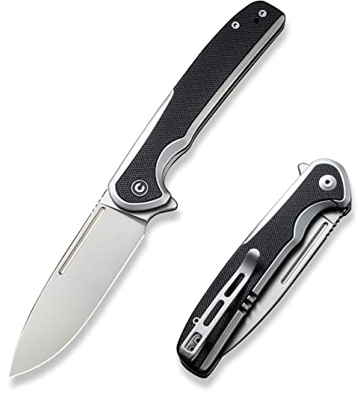 CIVIVI Knives Voltaic C20060-2 Frame Lock Stainless and Black G10 Pocket Knife