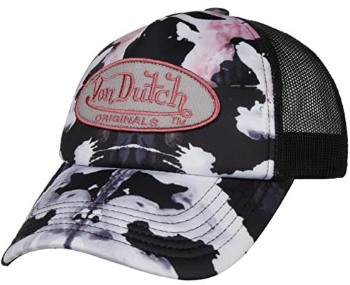 Von Dutch Camo Tampa Trucker Cap Basecap Baseballcap Truckercap Meshcap (One Size - schwarz)