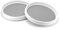 QWORK® 2 Pack Turntable Cupboard Organizer, Rotatable Organiser, seasoning organizer, Lazy-Susan, 25cm, for Cabinet Pantry Fridge