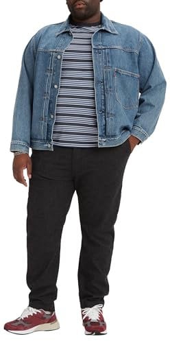 Levi's Men's XX Standard Tapered Chino Big & Tall Trousers, Mineral Black S Twll, 44W / 34L